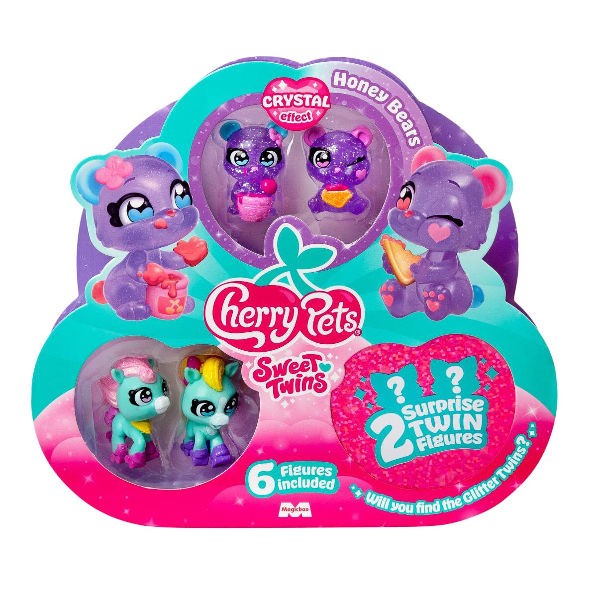 Cherry Pets Set 6 figurine Sweet Twins