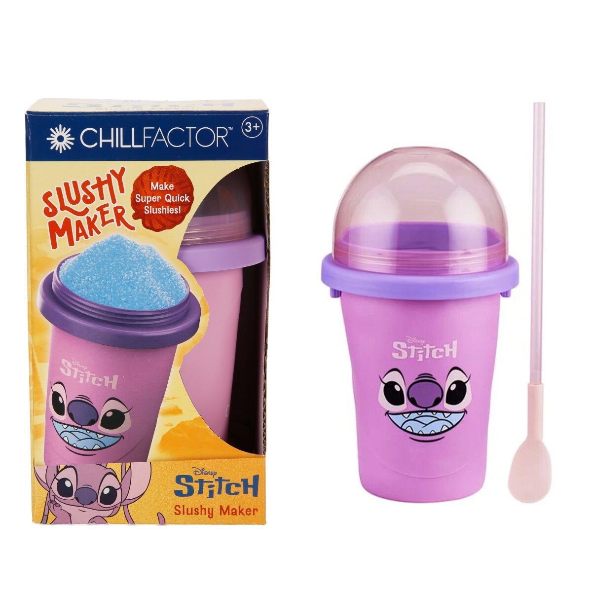 Chill Factor Pahar cu pai pentru slushy Disney Stitch
