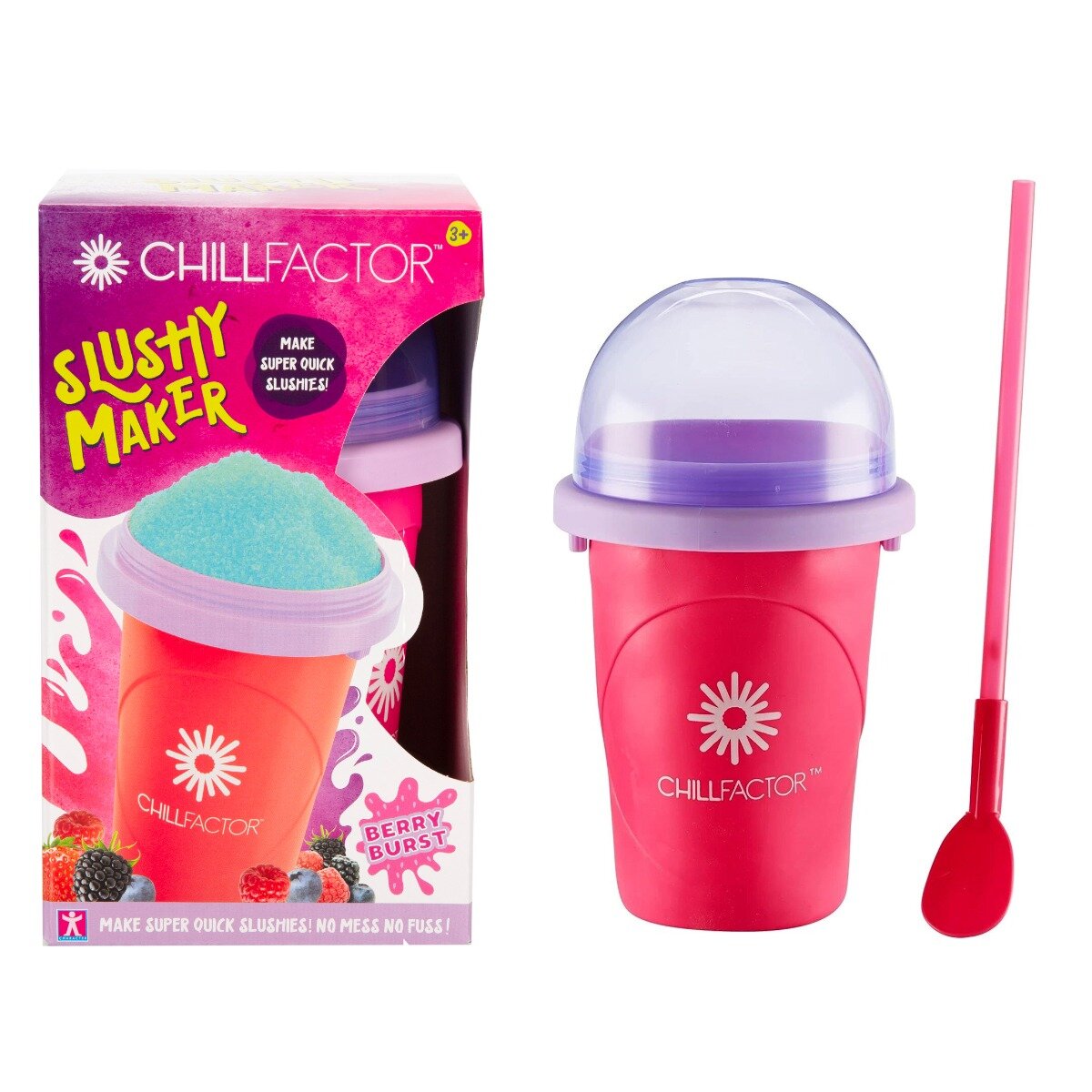 Chill Factor Pahar cu pai pentru slushy Fruitastic