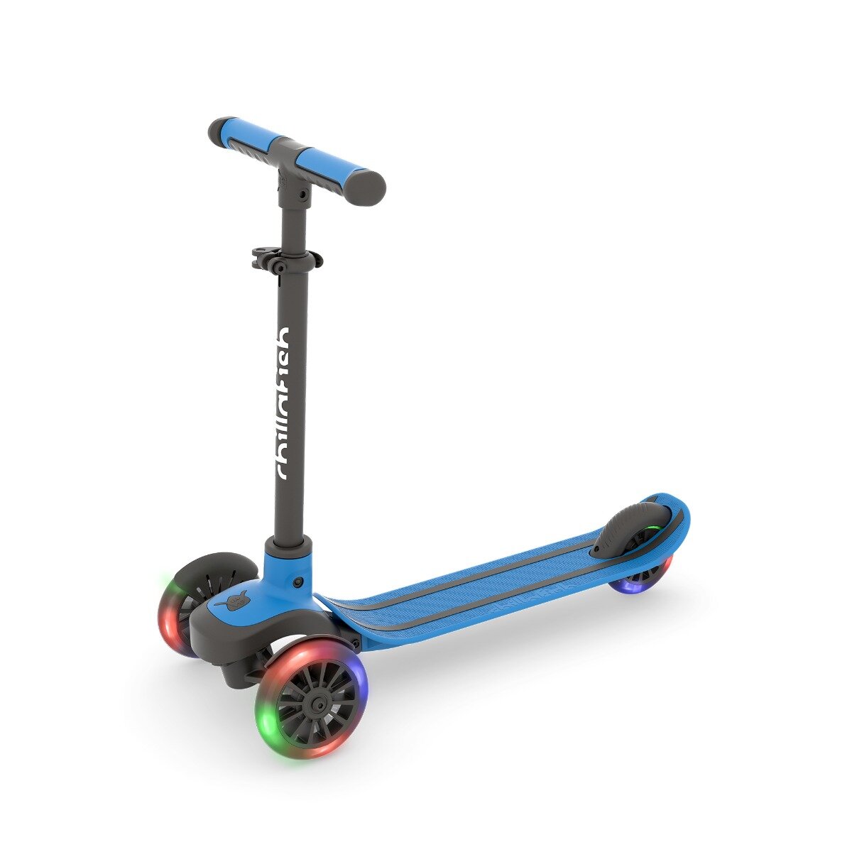 Chillafish Trotineta cu 3 roti cu lumini Scotti Glow Navy