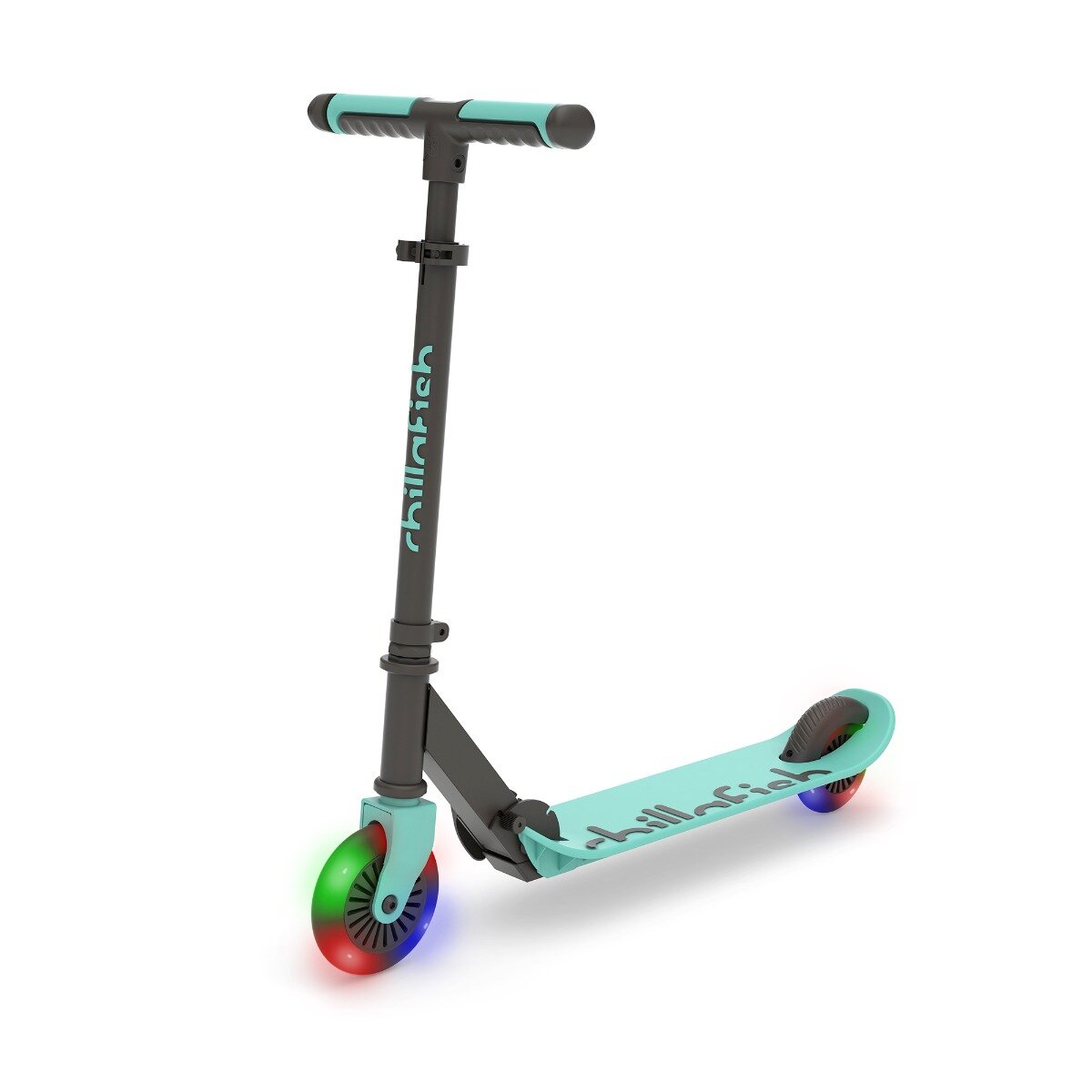 Chillafish Trotineta pliabila cu 2 roti cu lumini Flexxi Glow Mint