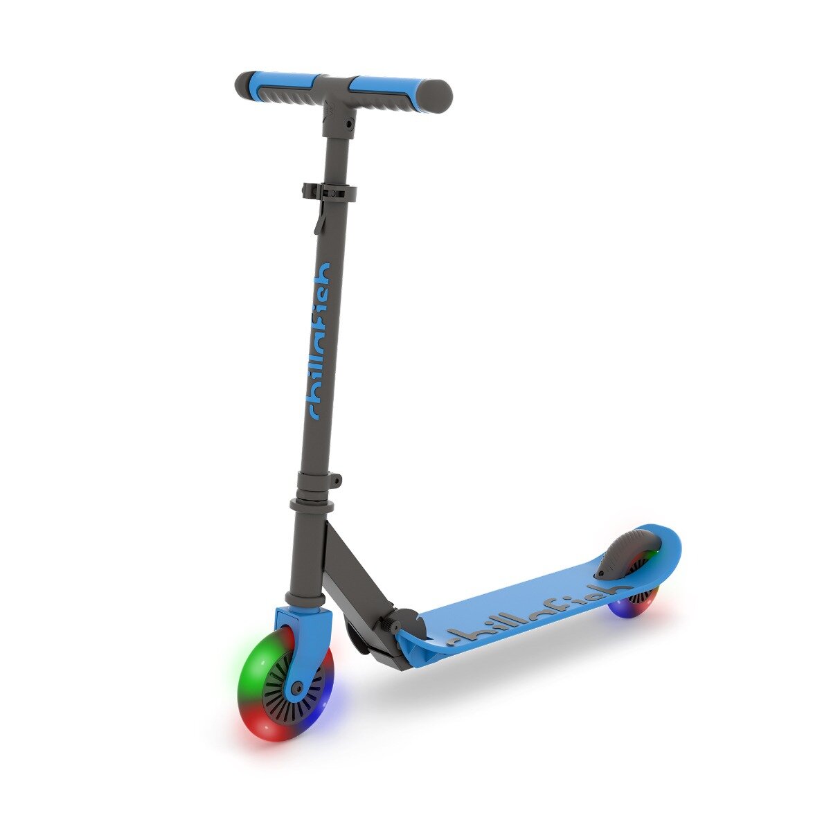 Chillafish Trotineta pliabila cu 2 roti cu lumini Flexxi Glow Navy