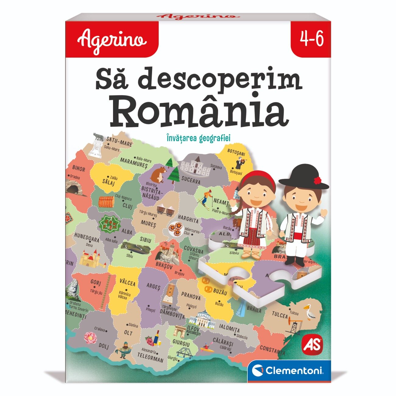 CLEMENTONI Joc educativ Agerino Sa descoperim Romania