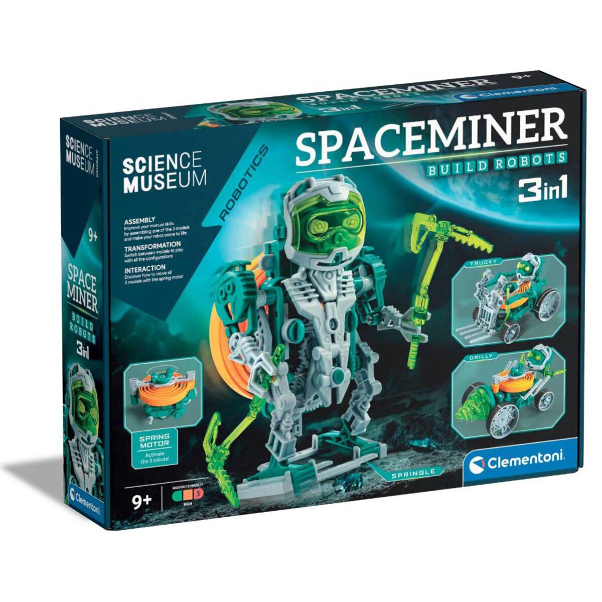CLEMENTONI Kit de constructie 3 In 1 Minerul Spatial