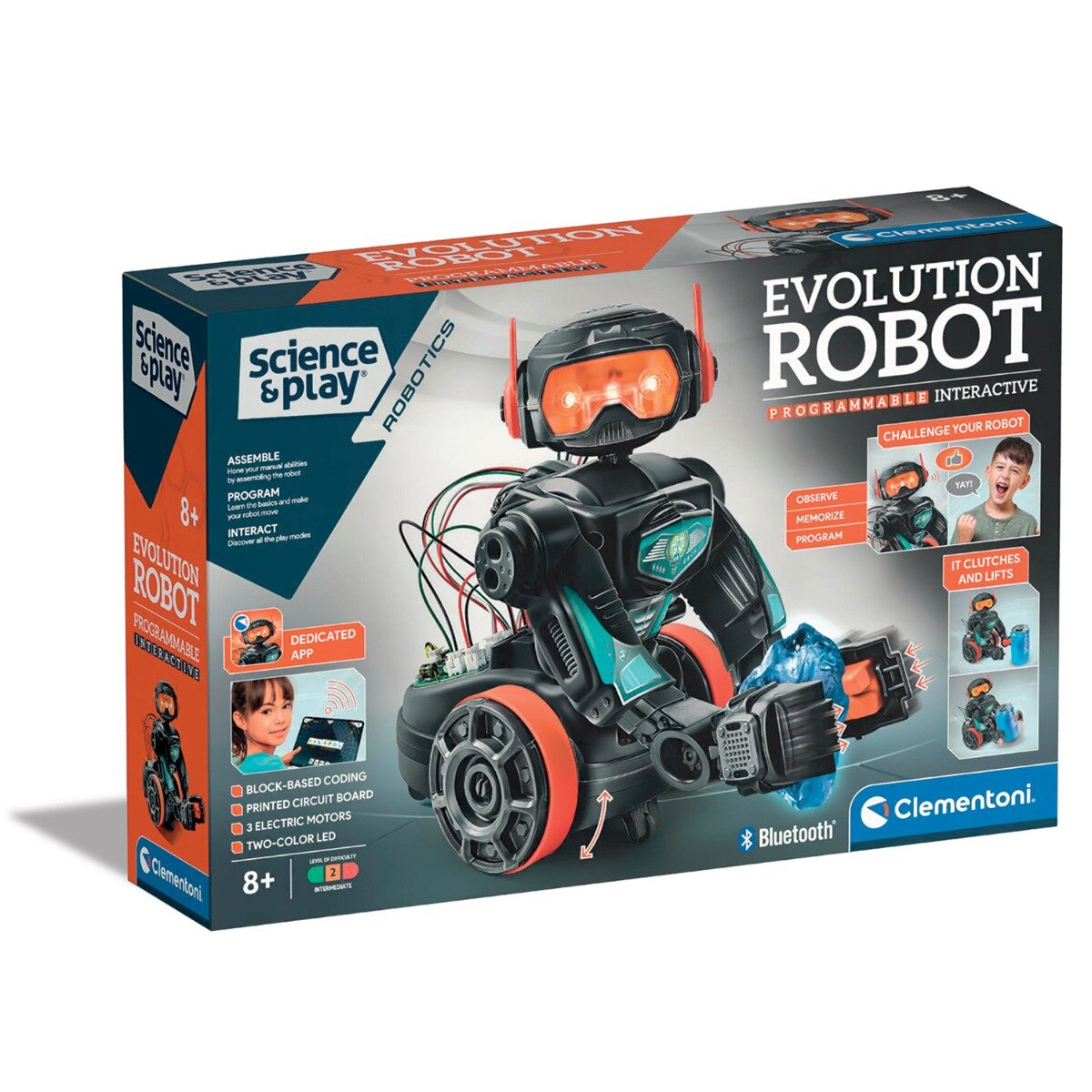 CLEMENTONI Kit de constructie Evolution Robot interactiv 50 piese