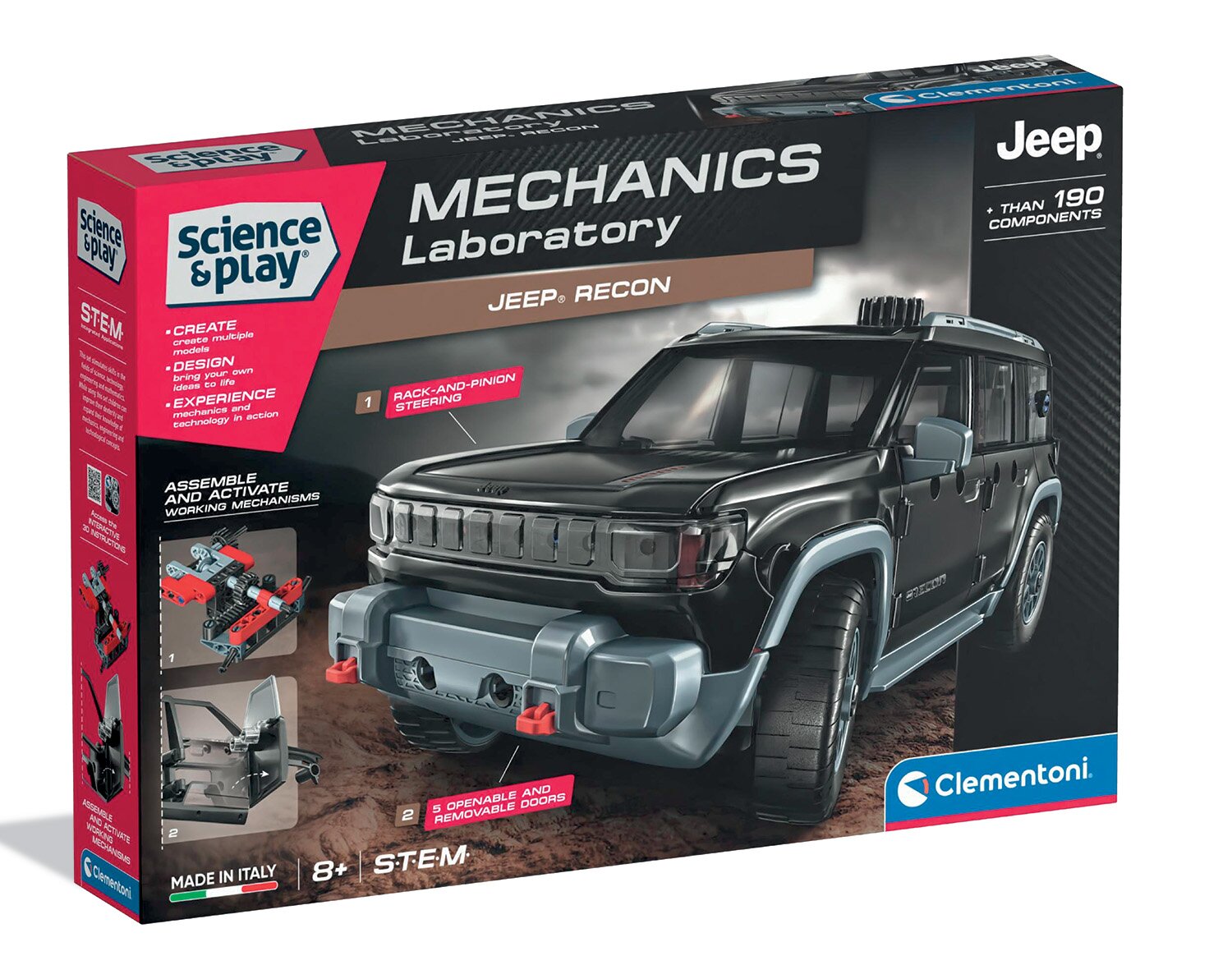 CLEMENTONI Kit de constructie Jeep Racon