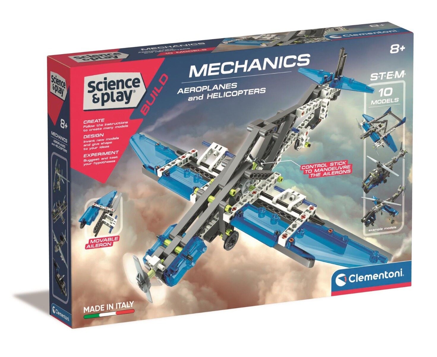 CLEMENTONI Kit de constructie Planor si Elicopter