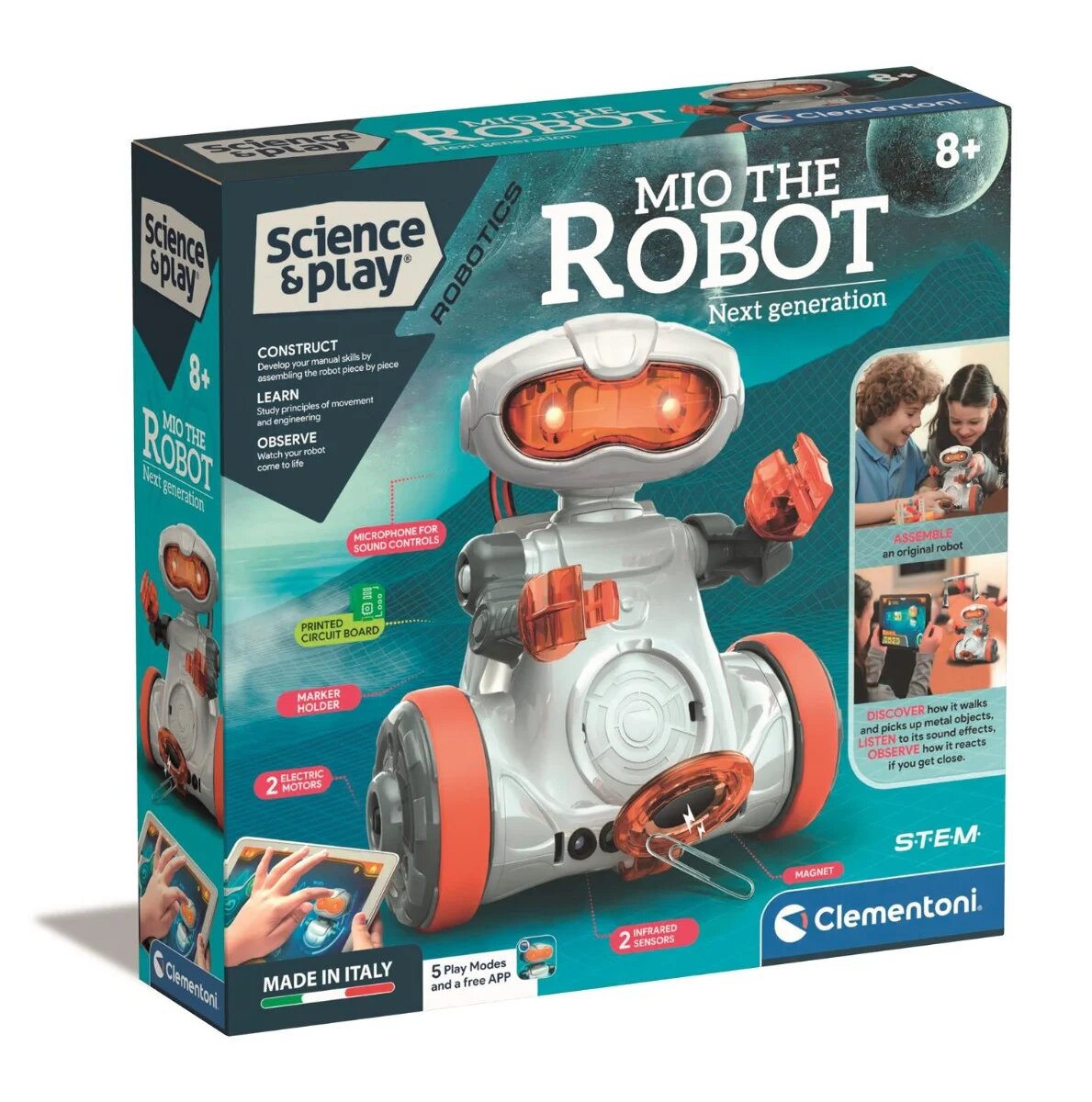 CLEMENTONI Kit de constructie Robotul Mio