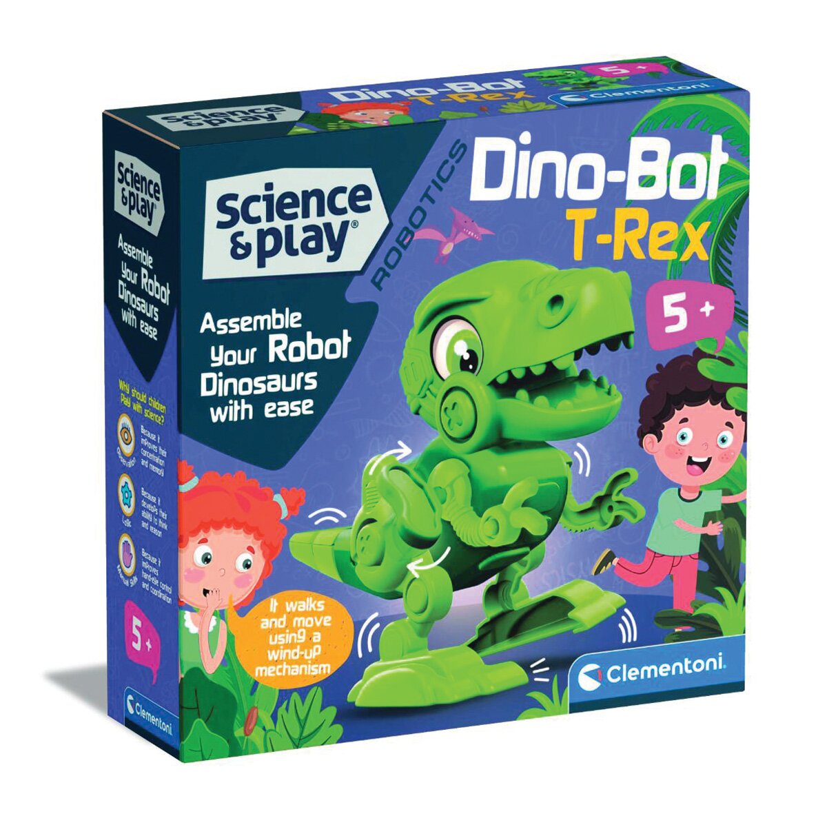CLEMENTONI Kit de constructie Science and Play Robotul Dino T-Rex