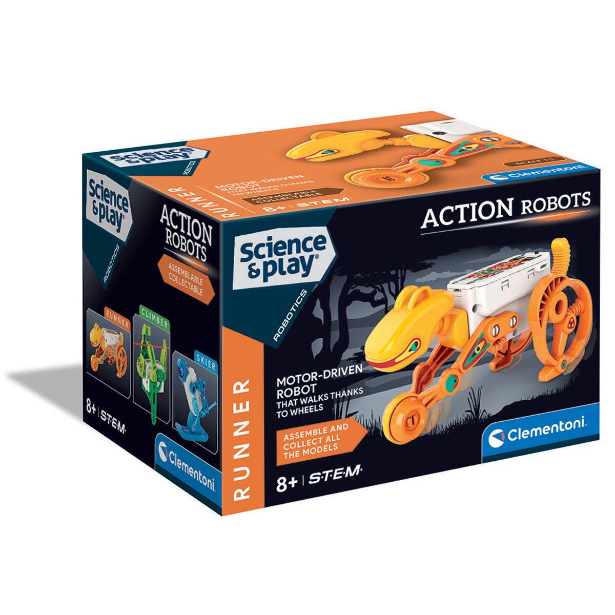 CLEMENTONI Kit de constructie Science & Play Robot Runner