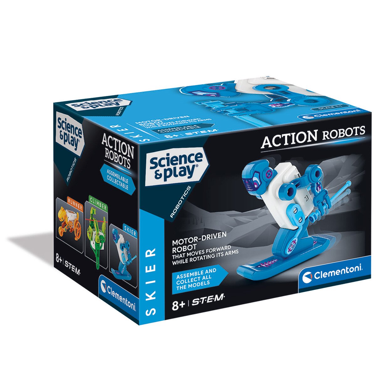 CLEMENTONI Kit de constructie Science & Play Robot Skier