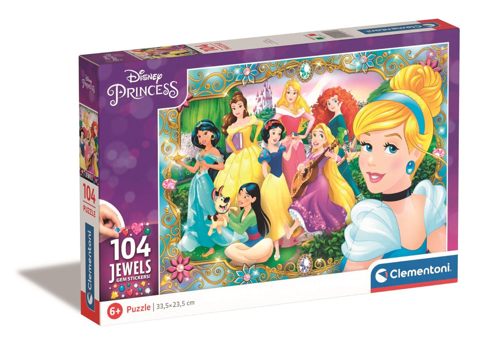 CLEMENTONI Puzzle Disney Princess Jewels 104 piese