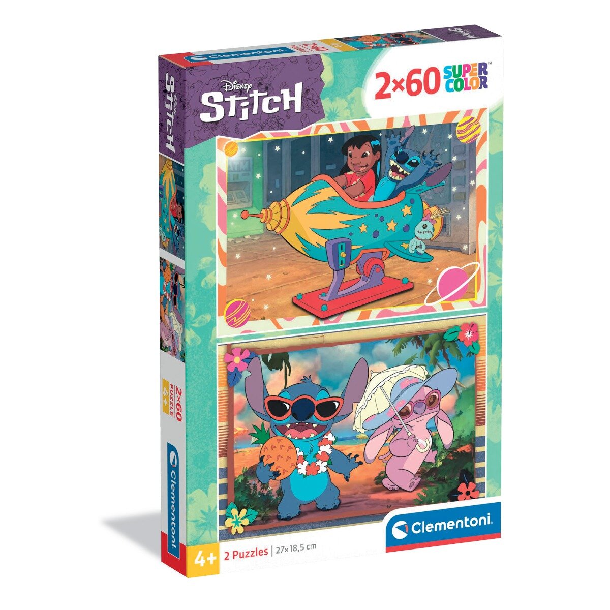 CLEMENTONI Puzzle Disney Stitch 2 x 60 piese