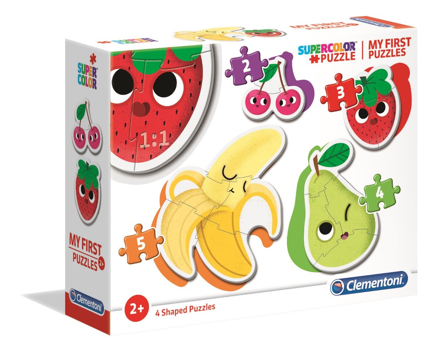 CLEMENTONI Puzzle Fructe 2 3 4 5 piese