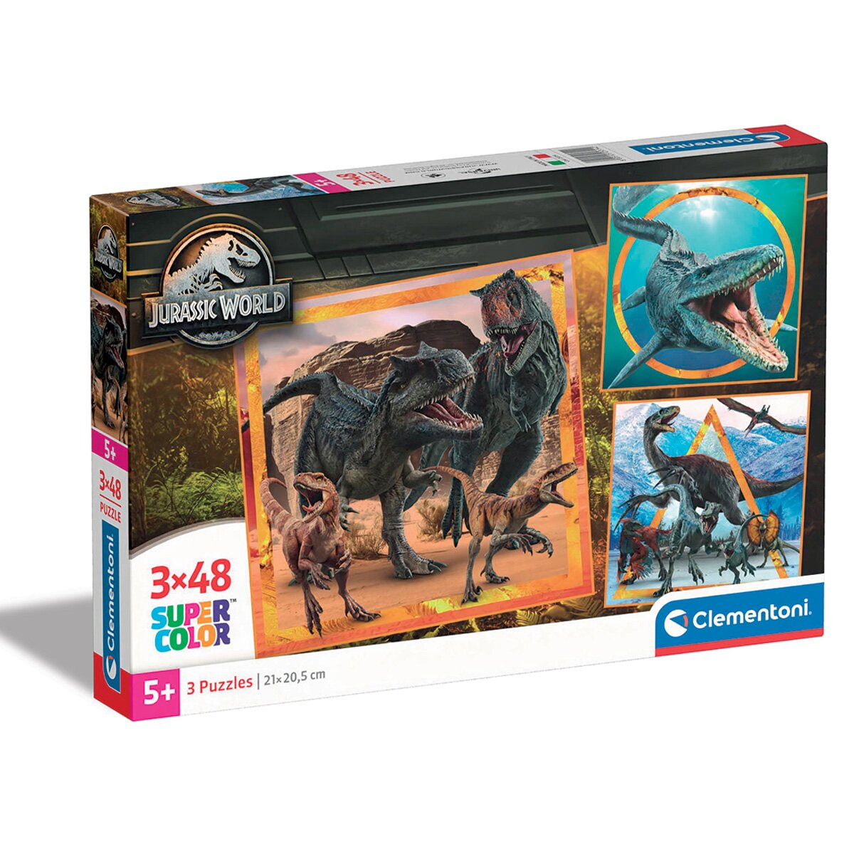 CLEMENTONI Puzzle Jurassic World 3 x 48 piese 2024