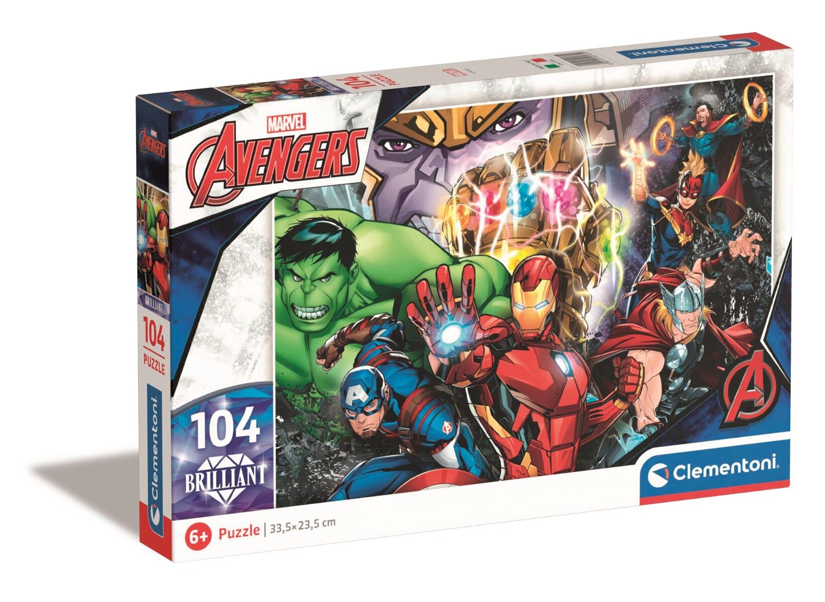CLEMENTONI Puzzle Marvel Avengers Brilliant 104 piese