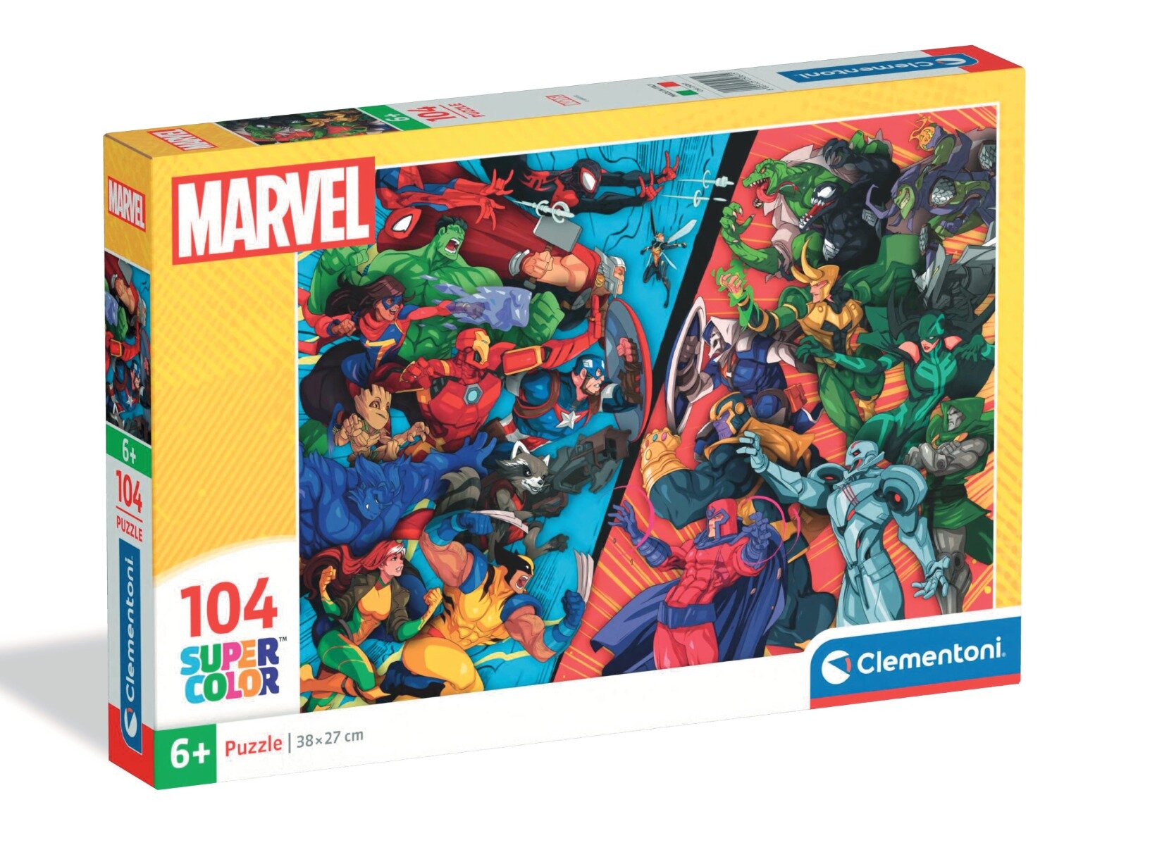 CLEMENTONI Puzzle Marvel Heroes VS Villains 104 piese