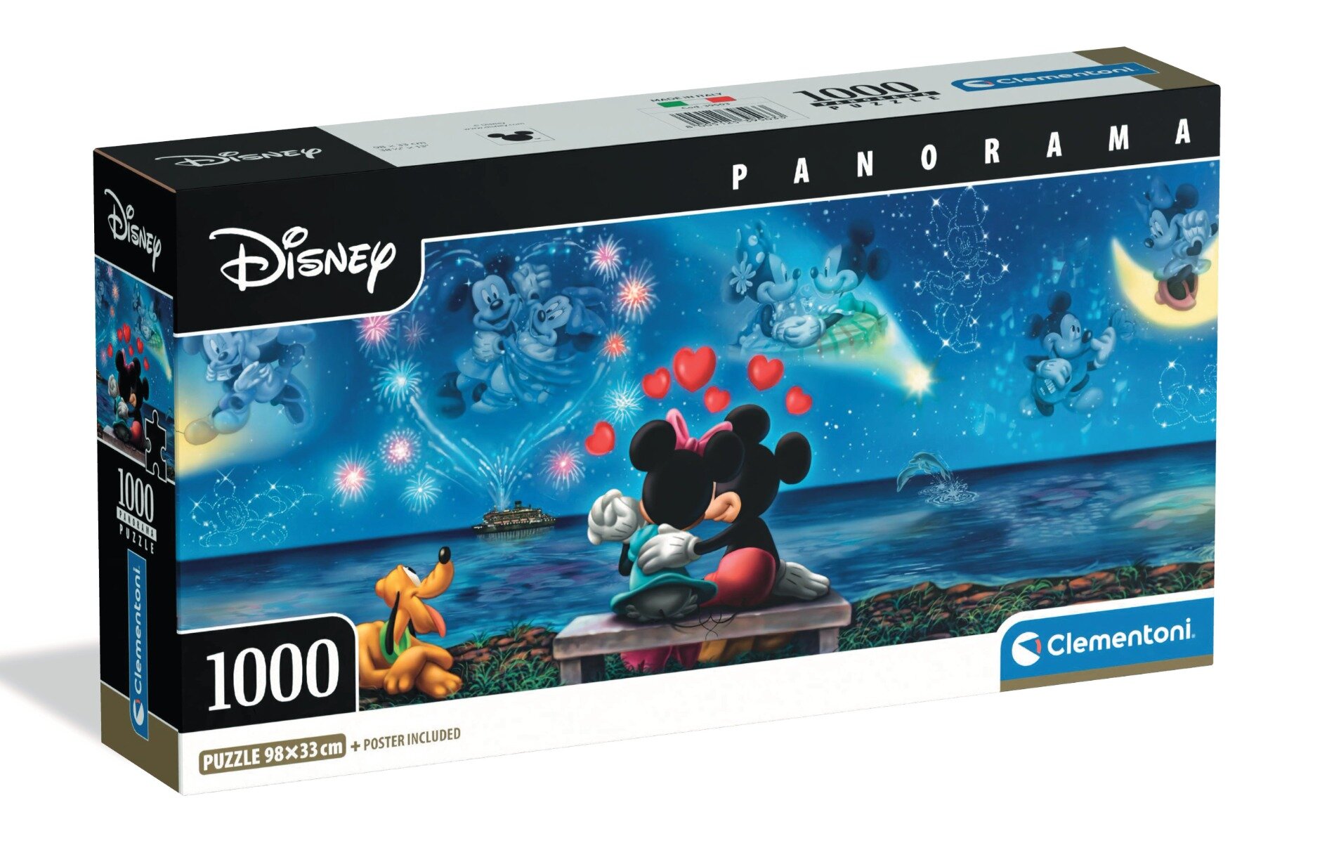 CLEMENTONI Puzzle panoramic Mickey si Minnie 1000 piese