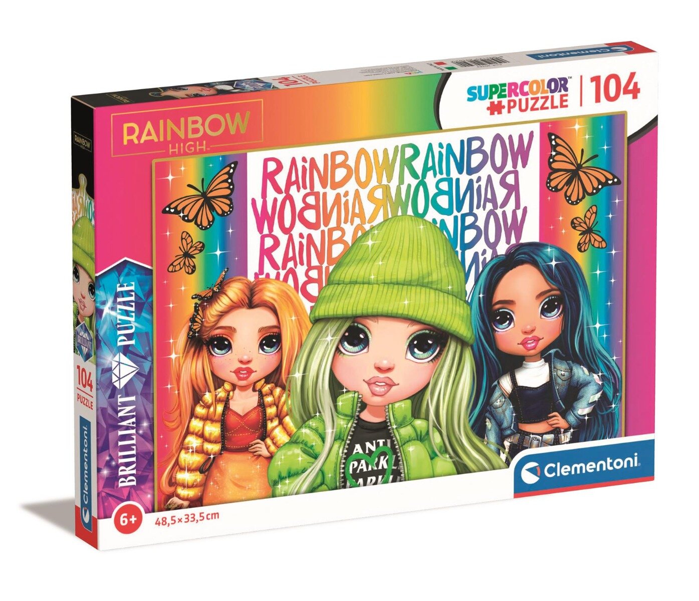 CLEMENTONI Puzzle Rainbow High Brilliant 104 piese