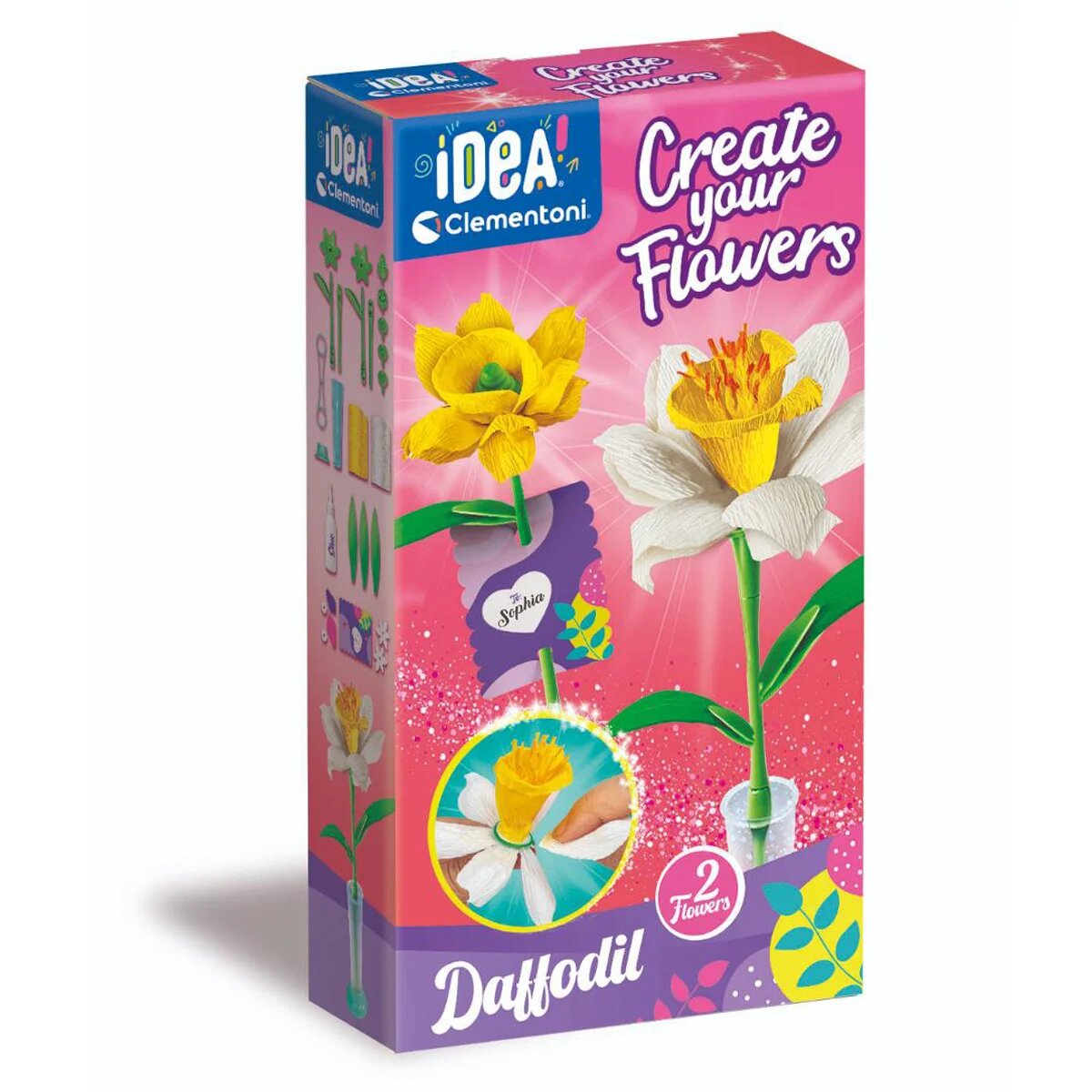 CLEMENTONI Set de creat 2 flori Idea Narcise