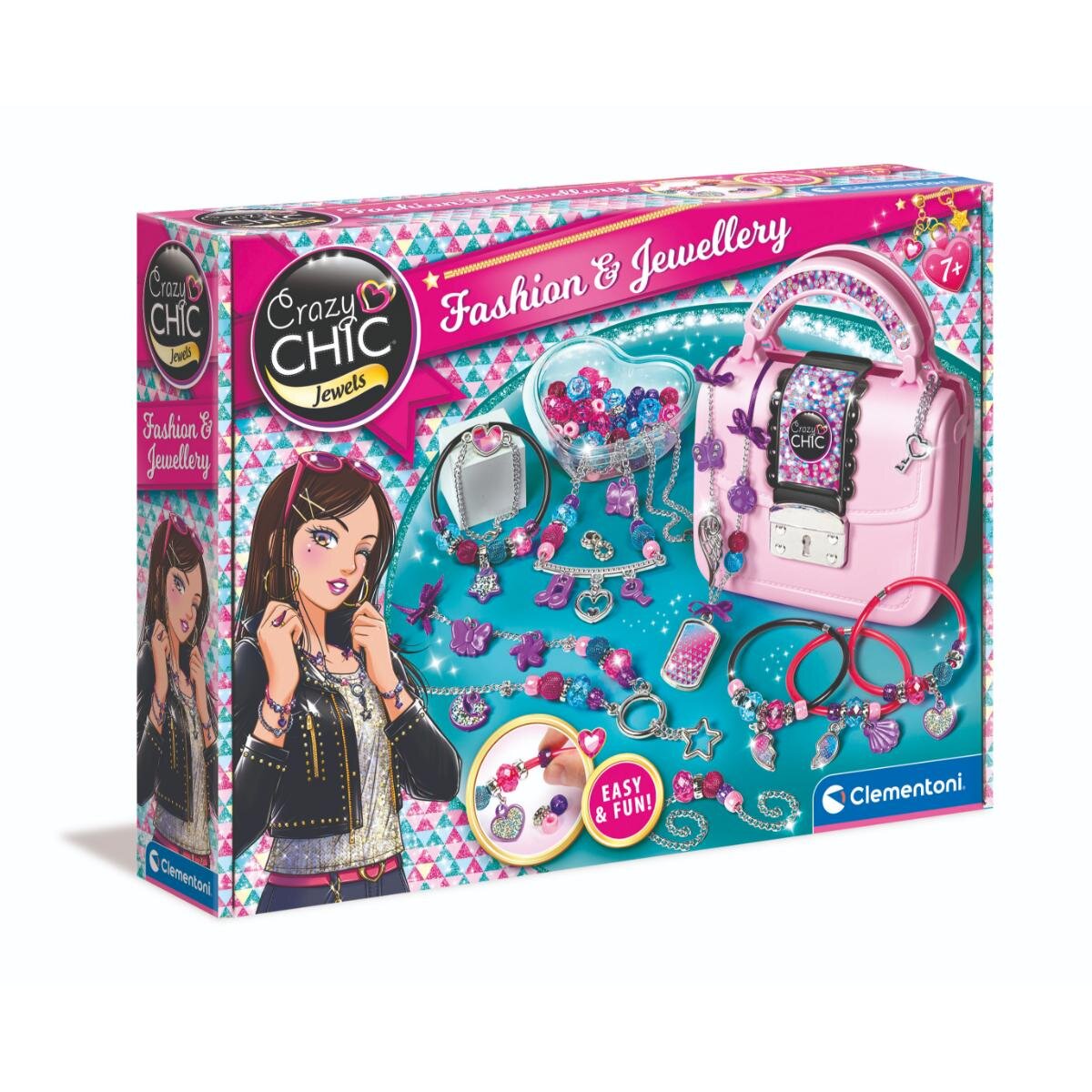 CLEMENTONI Set de creat bijuterii Crazy Chic Fashion and Jewellery
