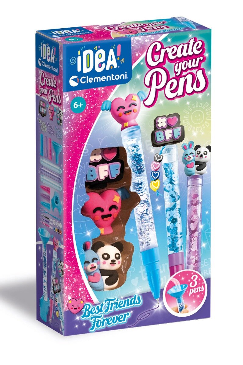 CLEMENTONI Set de creat pixuri Best Friends Forever 3 buc