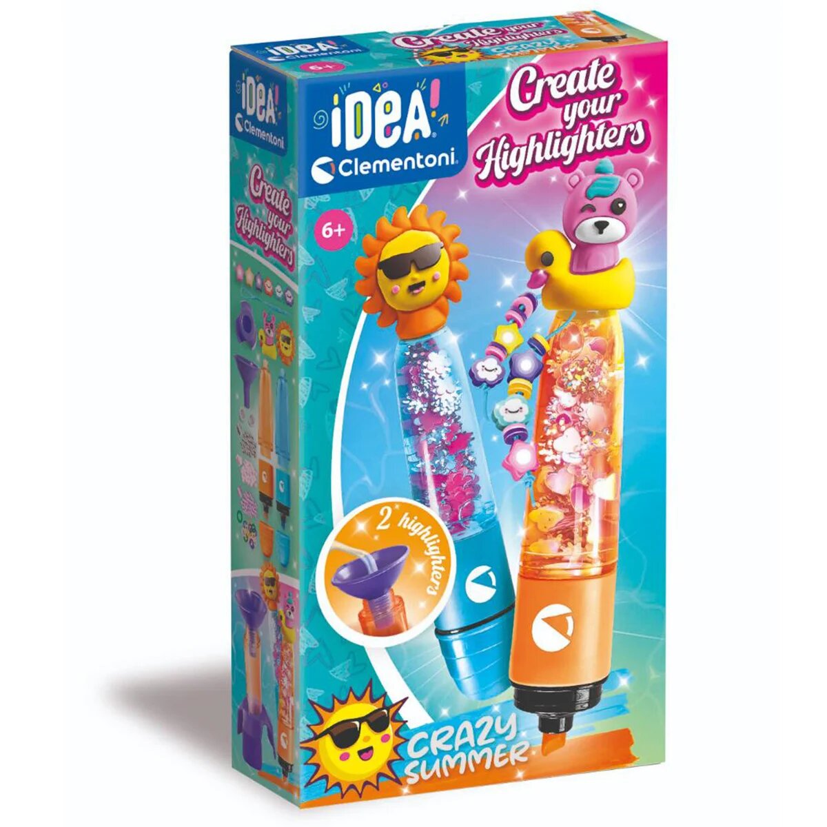 CLEMENTONI Set de creatie Idea Marker cu decoratiuni Crazy Summer