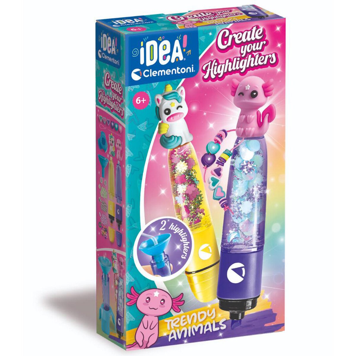 CLEMENTONI Set de creatie Idea Marker cu decoratiuni Trendy Animal