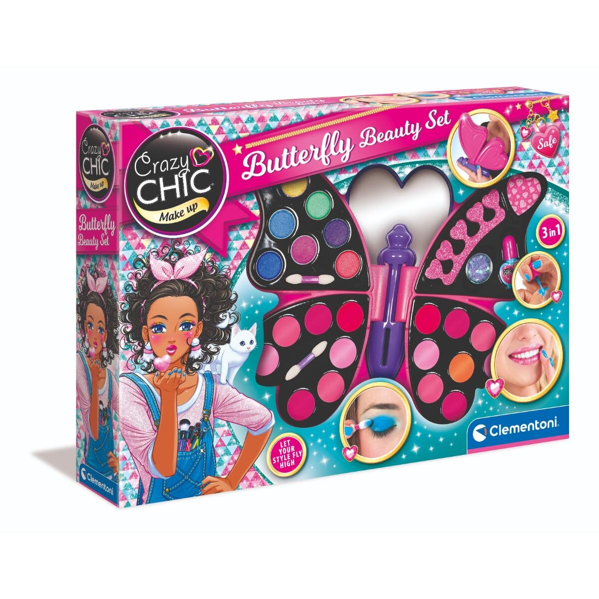 CLEMENTONI Set de infrumusetare Crazy Chic Butterfly