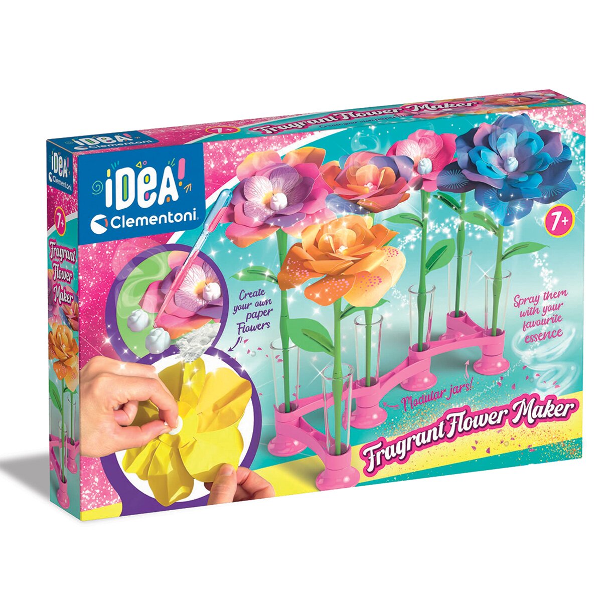 CLEMENTONI Set de joaca creativ Idea Fragrant Flower Maker