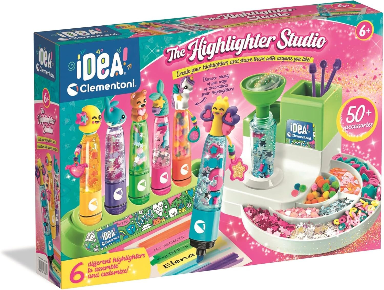 CLEMENTONI Set de joaca creativ Marker cu decoratiuni