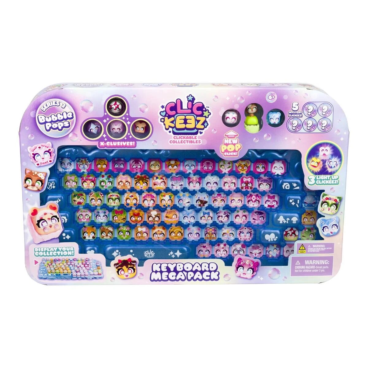 Clickeez Set taste decorative Keyboard Mega Pack Bubble Pops Seria 3