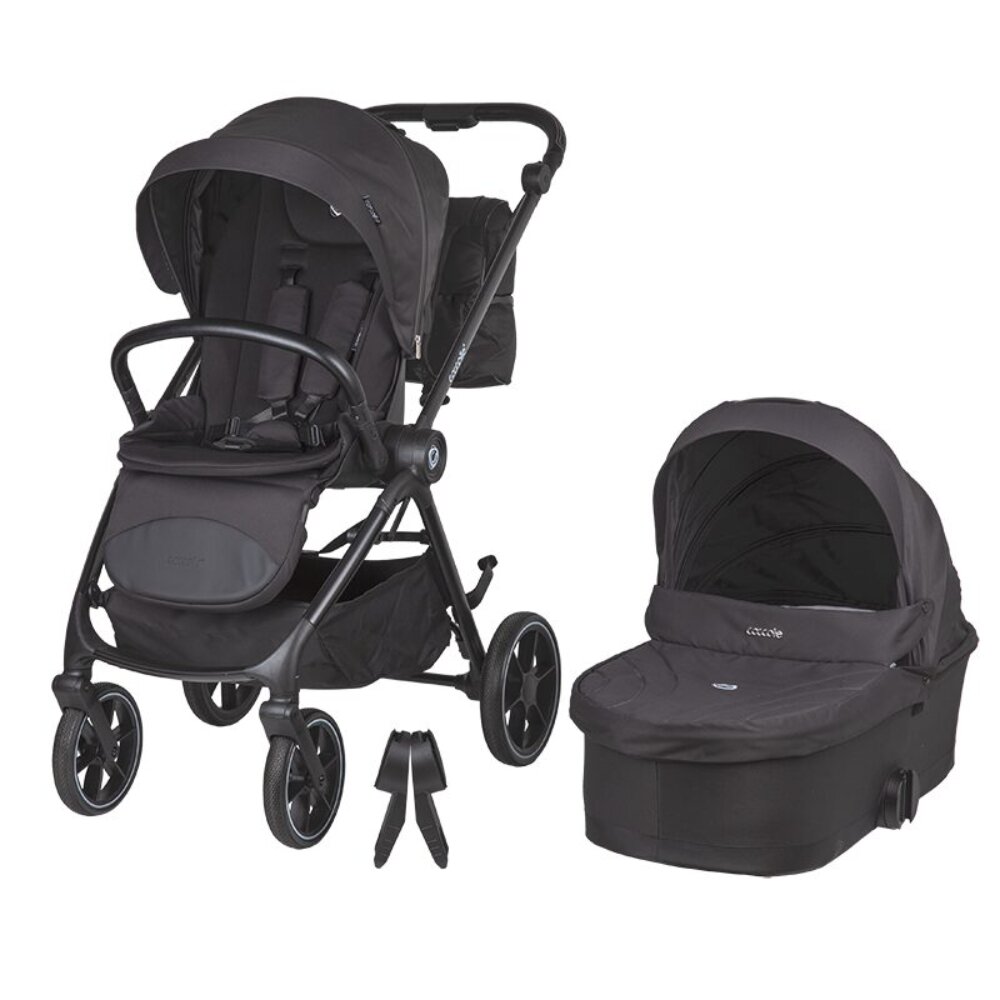 COCCOLLE Carucior modular 2 in 1 Serry Jet Black