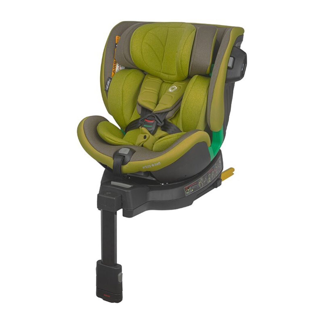 COCCOLLE Scaun auto cu isofix Isize 40-100 cm Mago Olive Khaki