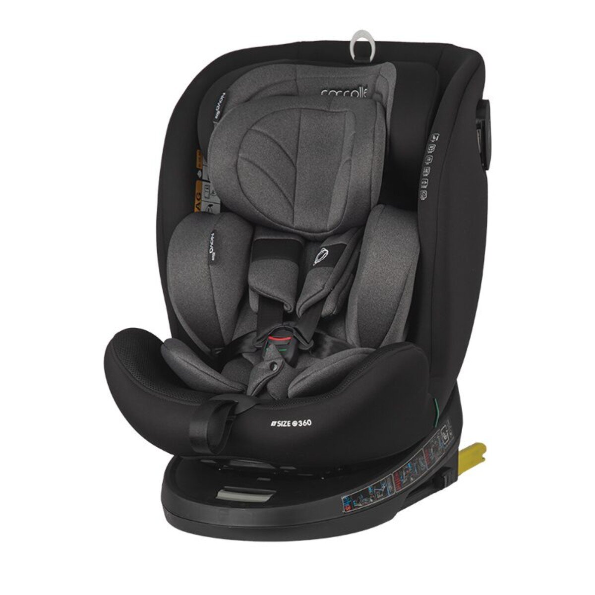 COCCOLLE Scaun auto rotativ Nova iSize 40-150 cm Diamond Black
