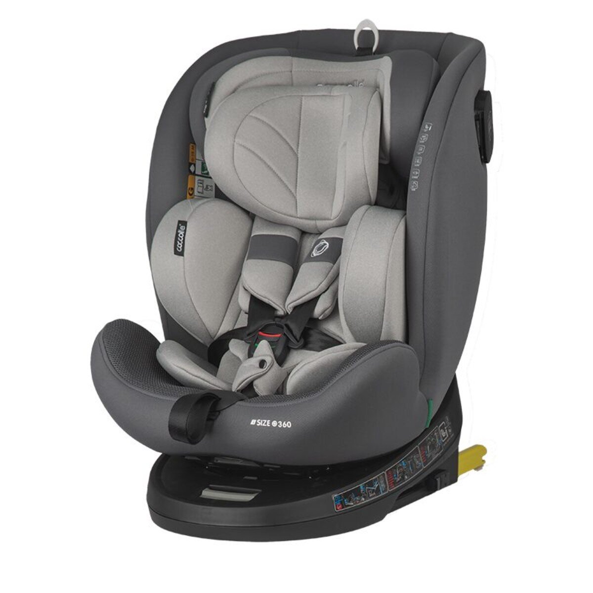 COCCOLLE Scaun auto rotativ Nova iSize 40-150 cm Moonlit Grey