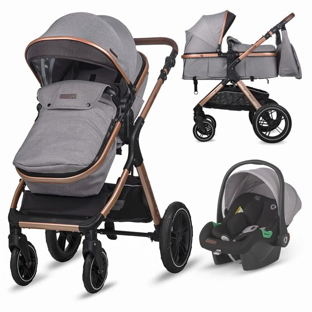COCCOLLE Sistem transformabil 3 in 1 Melora Moonlit Grey