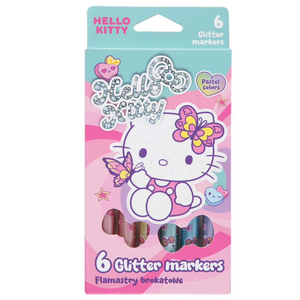 Coolpack Markere cu sclipici Hello Kitty 6 culori