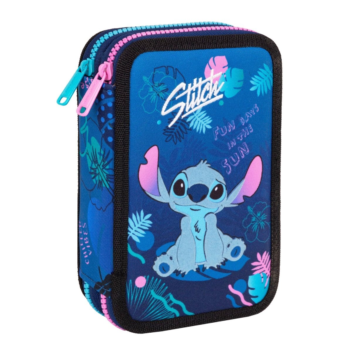 Coolpack Penar cu 2 compartimente echipat Disney Stitch Blue