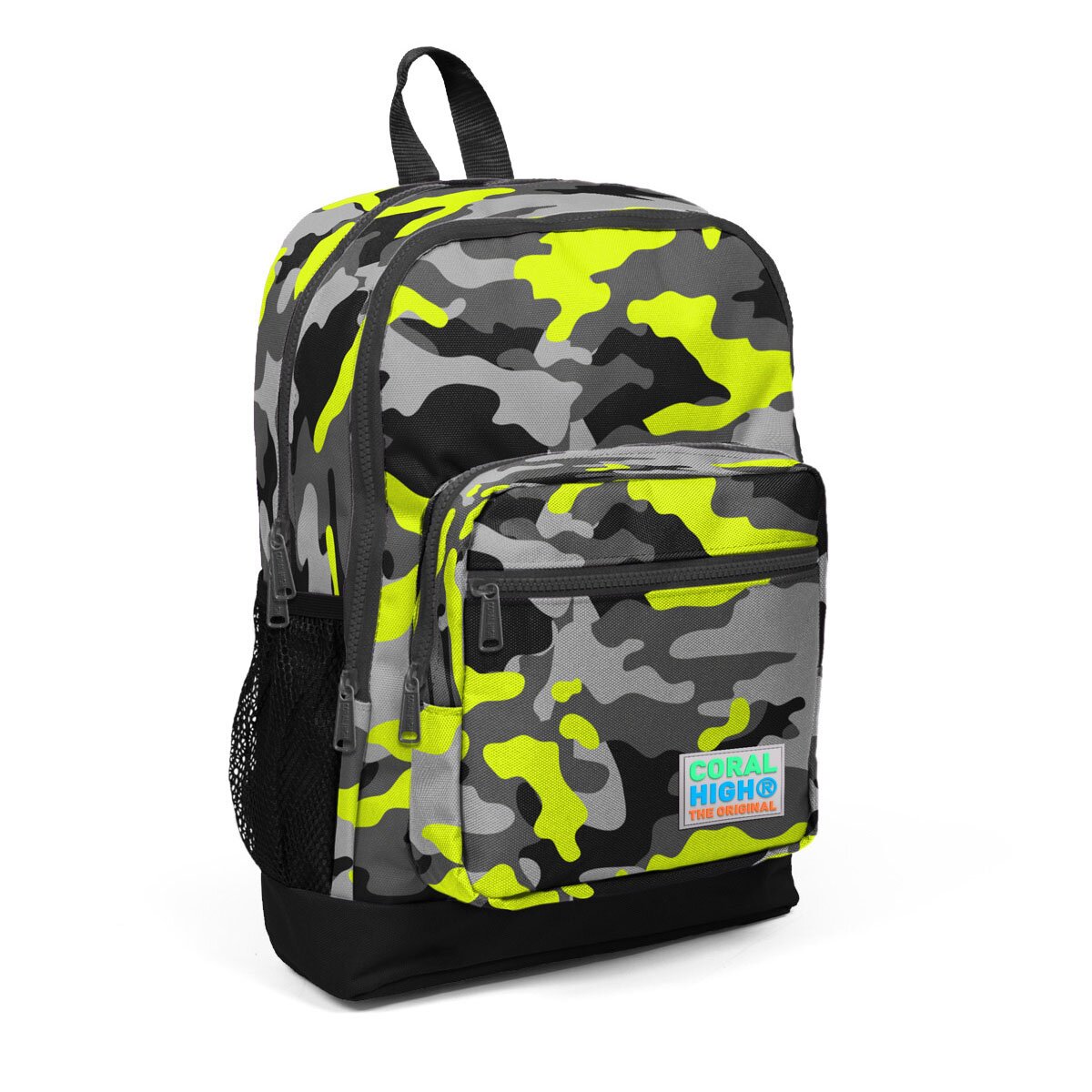 Coral High Ghiozdan cu 4 compartimente model camuflaj