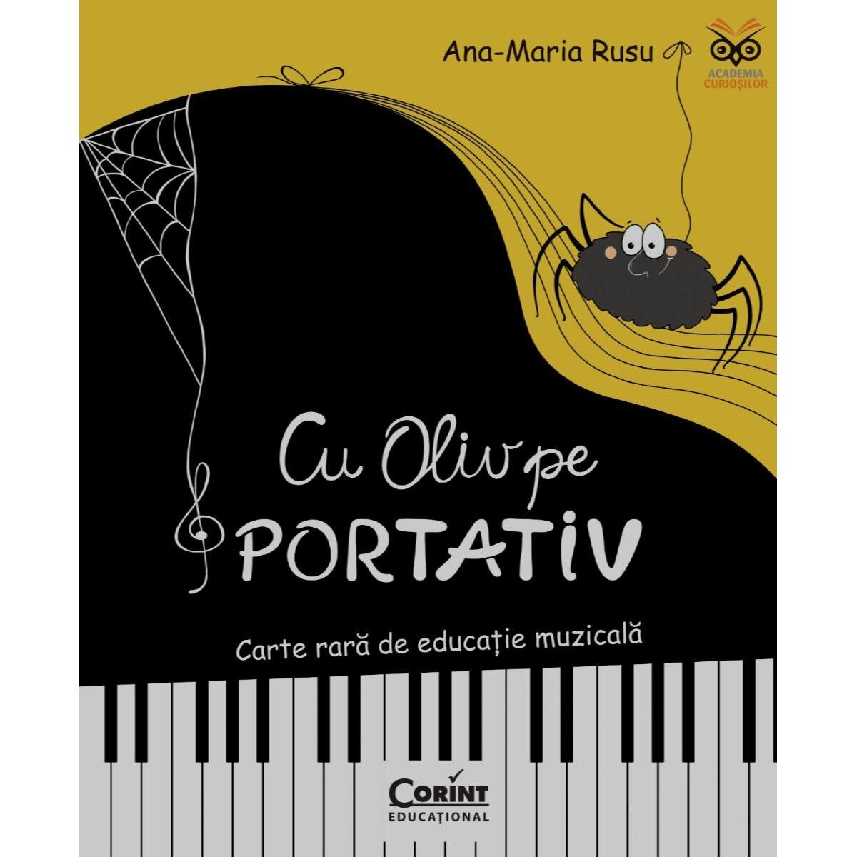 Corint Cu Oliv pe portativ Carte rara de educatie muzicala
