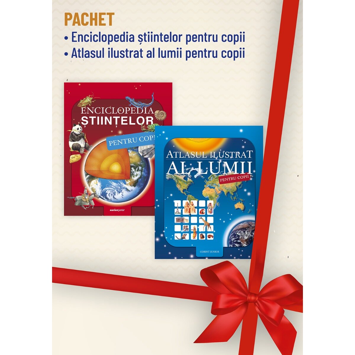 Corint Pachet Enciclopedia stiintelor Atlasul ilustrat al lumii pentru copii