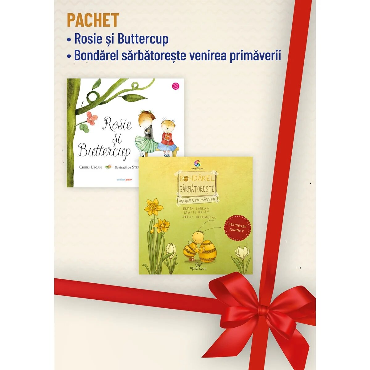Corint Pachet Rosie si Buttercup Bondarel sarbatoreste venirea primaverii