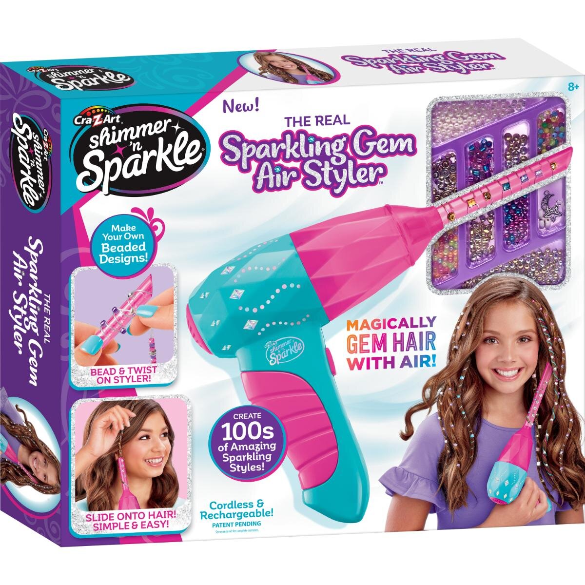 Cra-Z-Art Set accesorii pentru par Sparkling Gem Air Styler