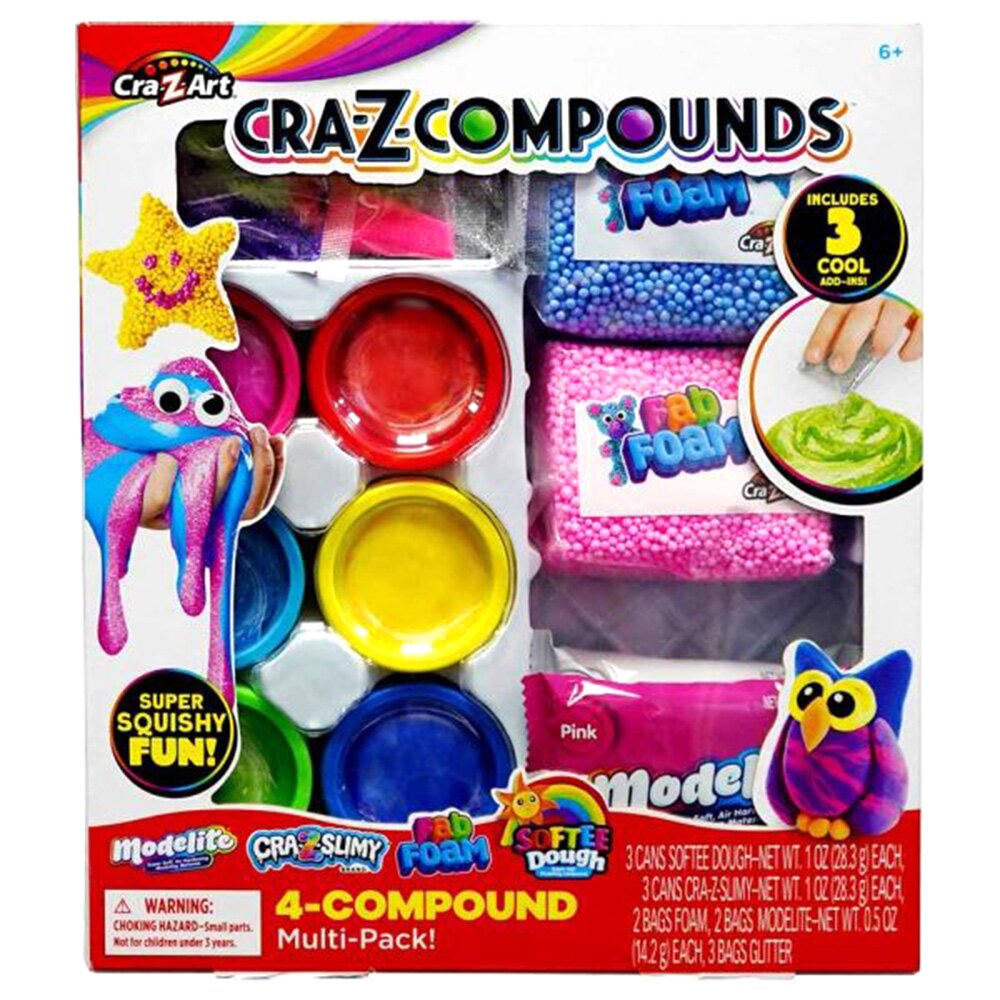 Cra-Z-Art Set de creat slime cu sclipici Cra-Z Compounds 3 Ads-in Cool