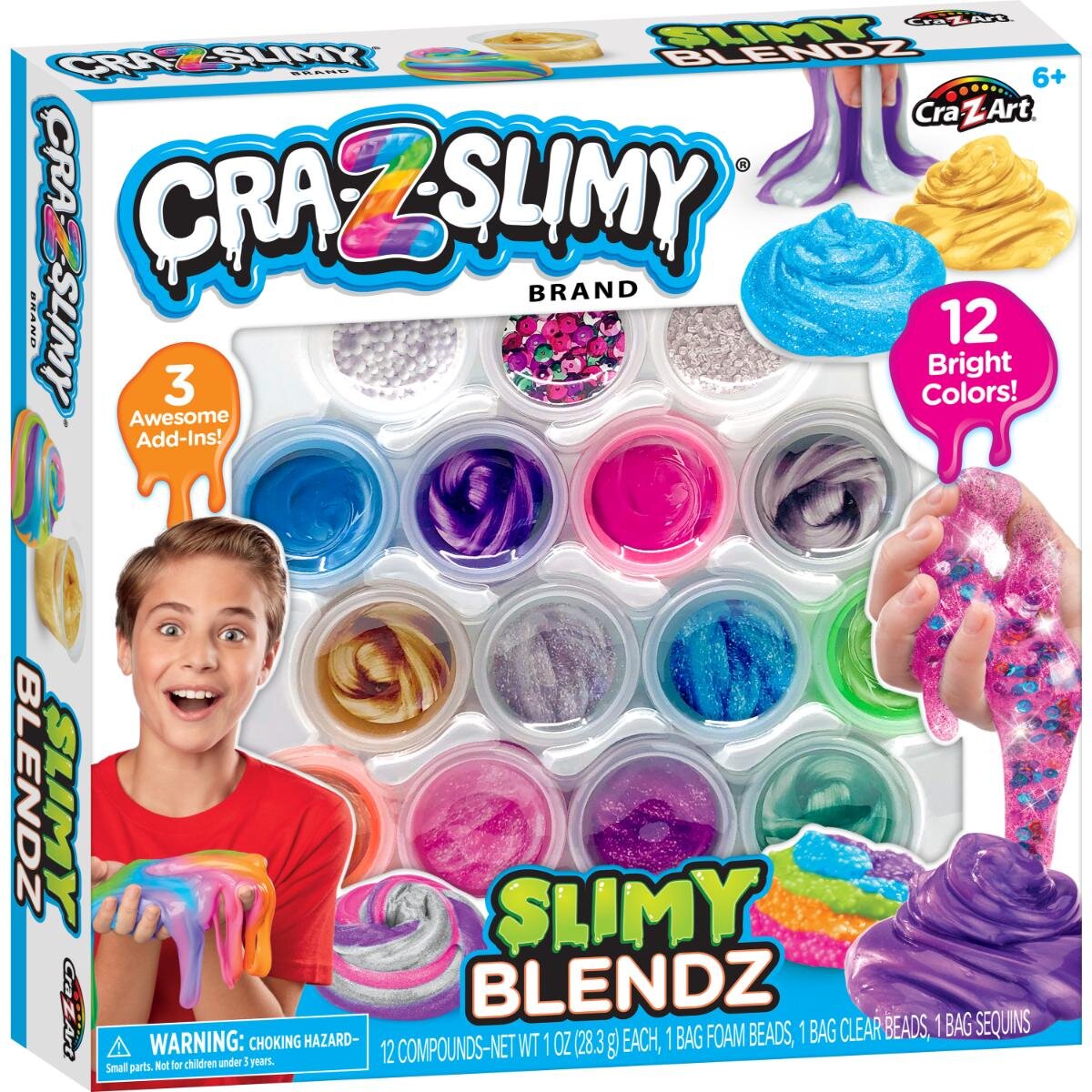 Cra-Z-Art Set de creat slime Slimy Blendz 12 culori