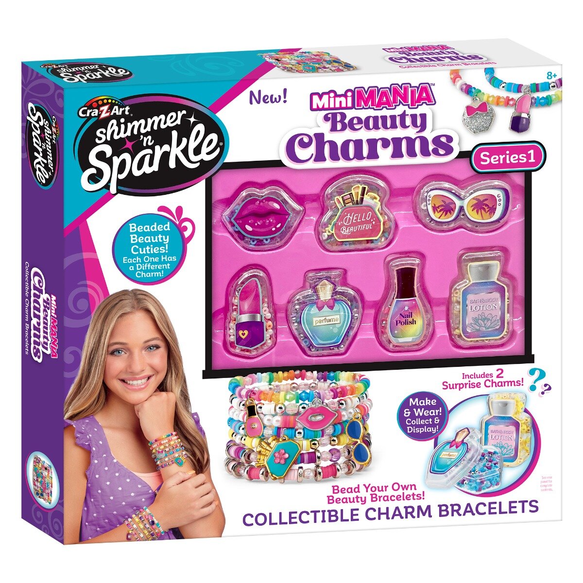 Cra-Z-Art Set de creatie bratari Mini Mania Beauty Charms
