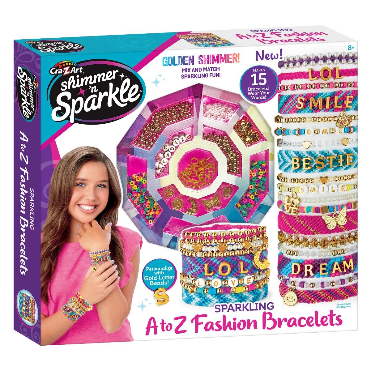 Cra-Z-Art Set de creatie bratari Sparkling A to Z Fashion Bracelets