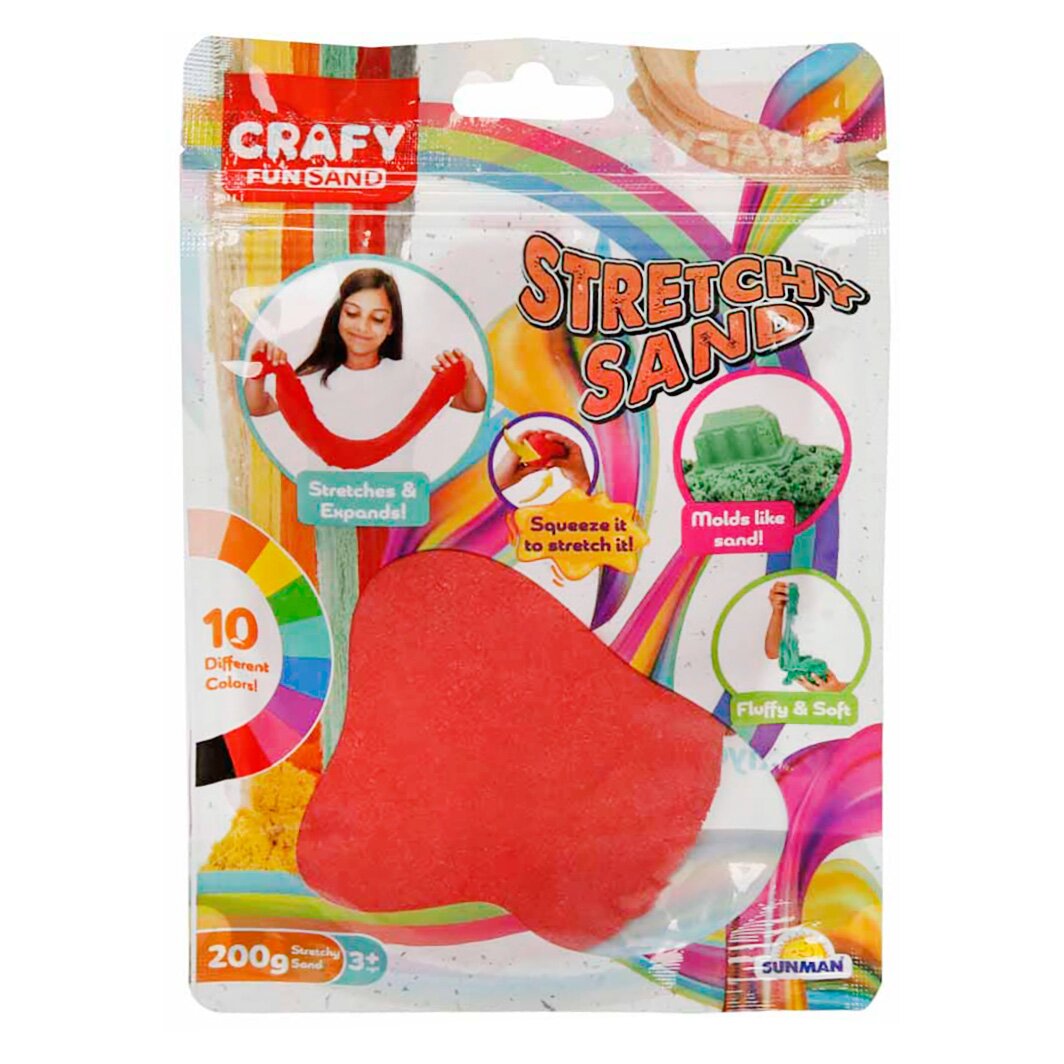 Crafy Nisip creativ 200 g Rosu