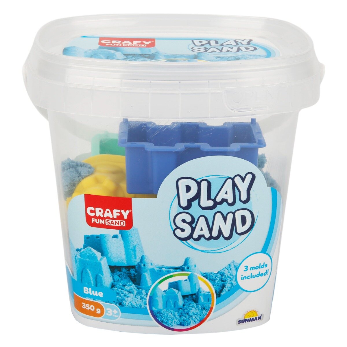 Crafy Nisip de modelat Albastru 350 g